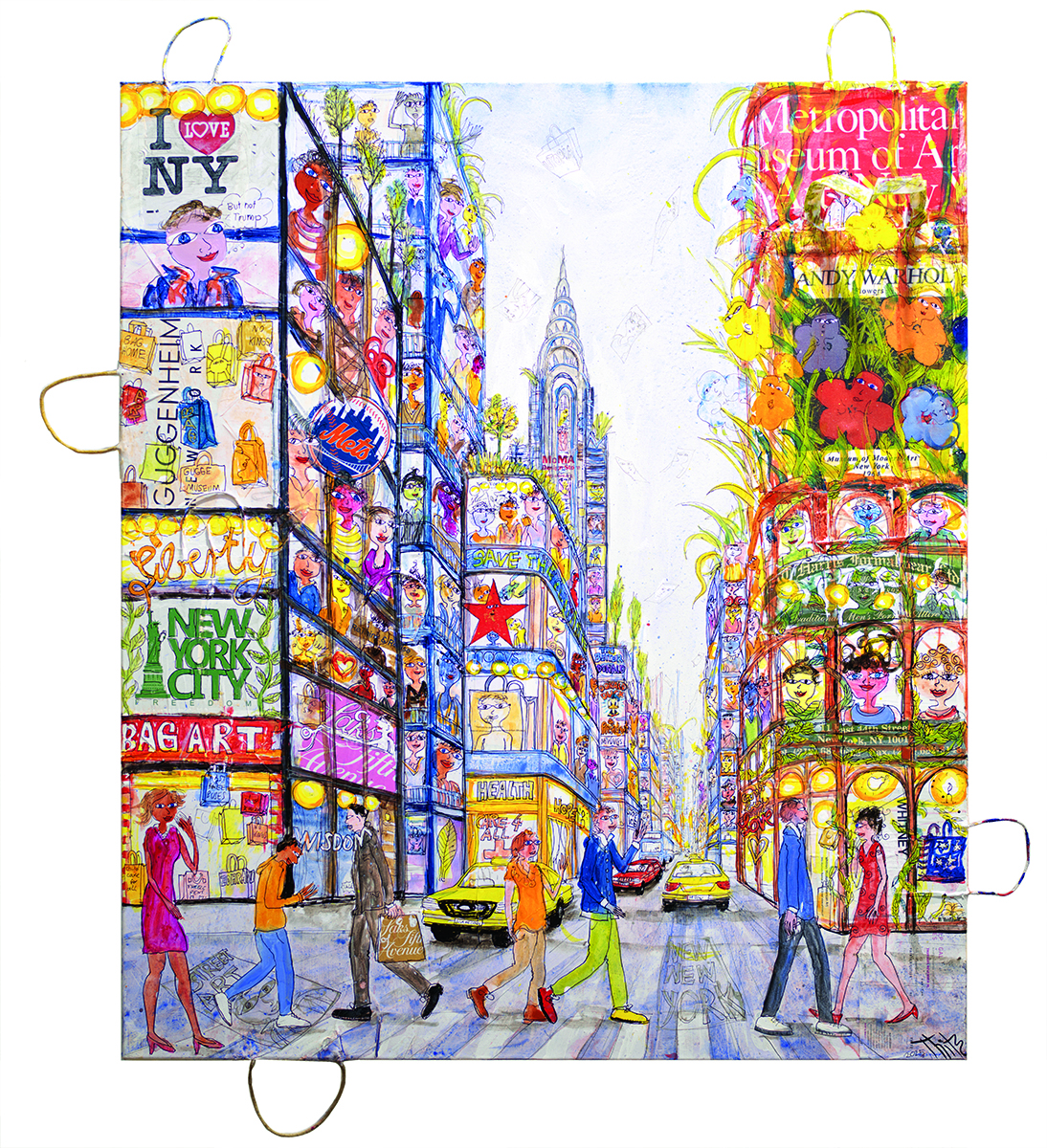 New York Street + Bag Art