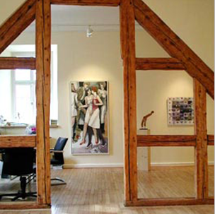 Willkommensbereich der Galerie